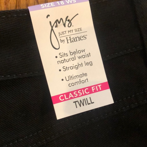 Just my size Jms classic fit black jeans size 18WS - Picture 2 of 7